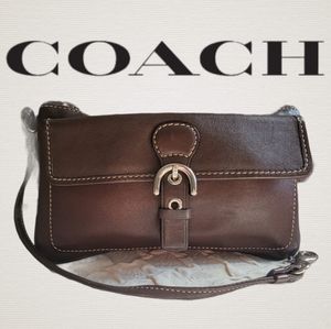 COACH leather wristlet